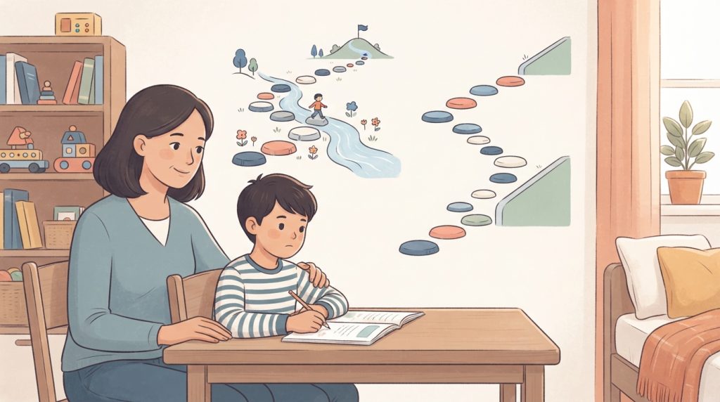 Is my child struggling — a parent observing their child's reading progress at home
