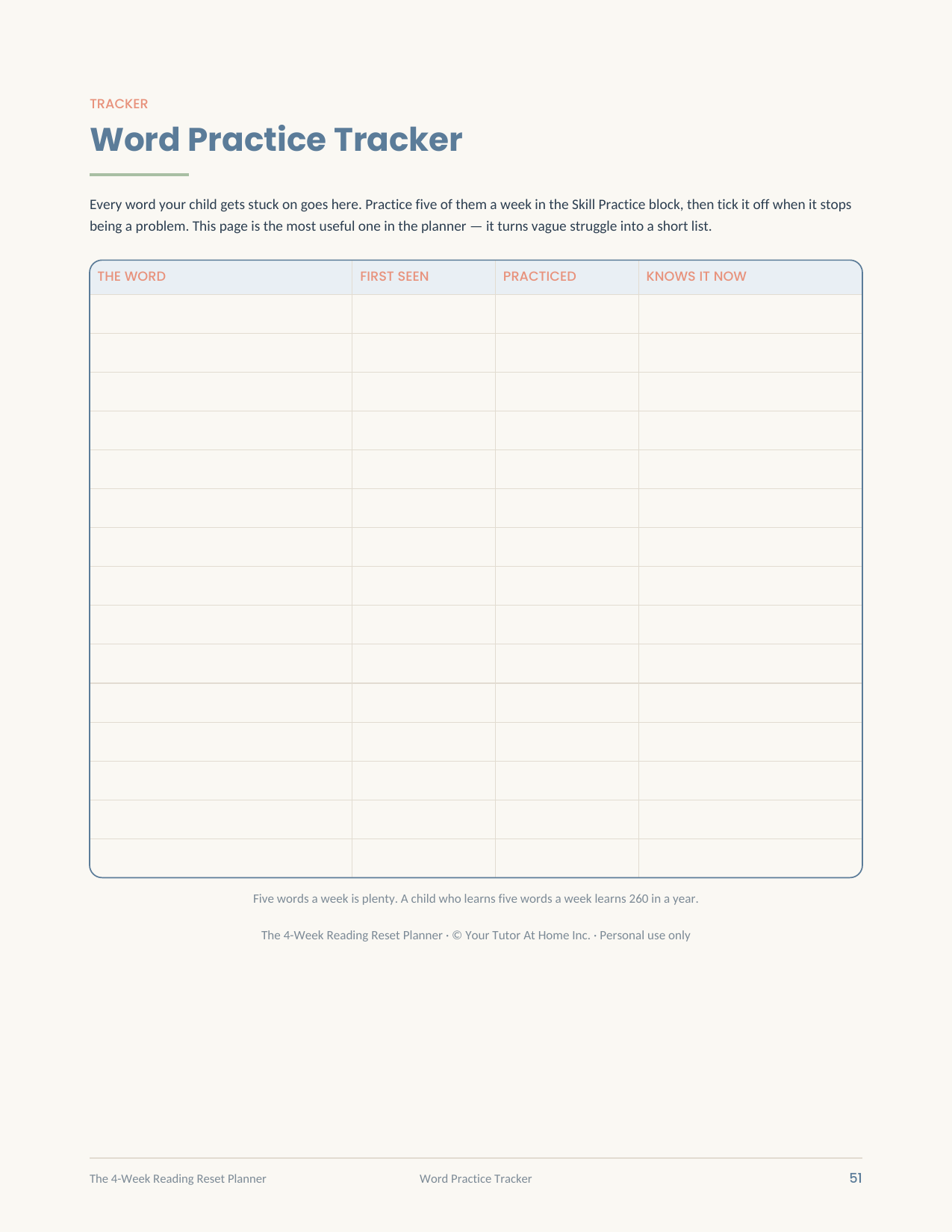 The 4-Week Reading Reset Planner — A 28-Day Reading Plan for Kids - Image 4