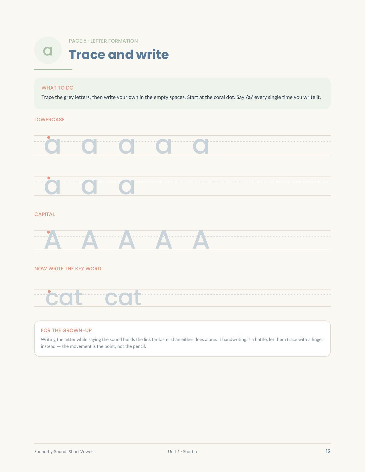 The Sound-by-Sound Practice Pack: Short Vowels - Image 3
