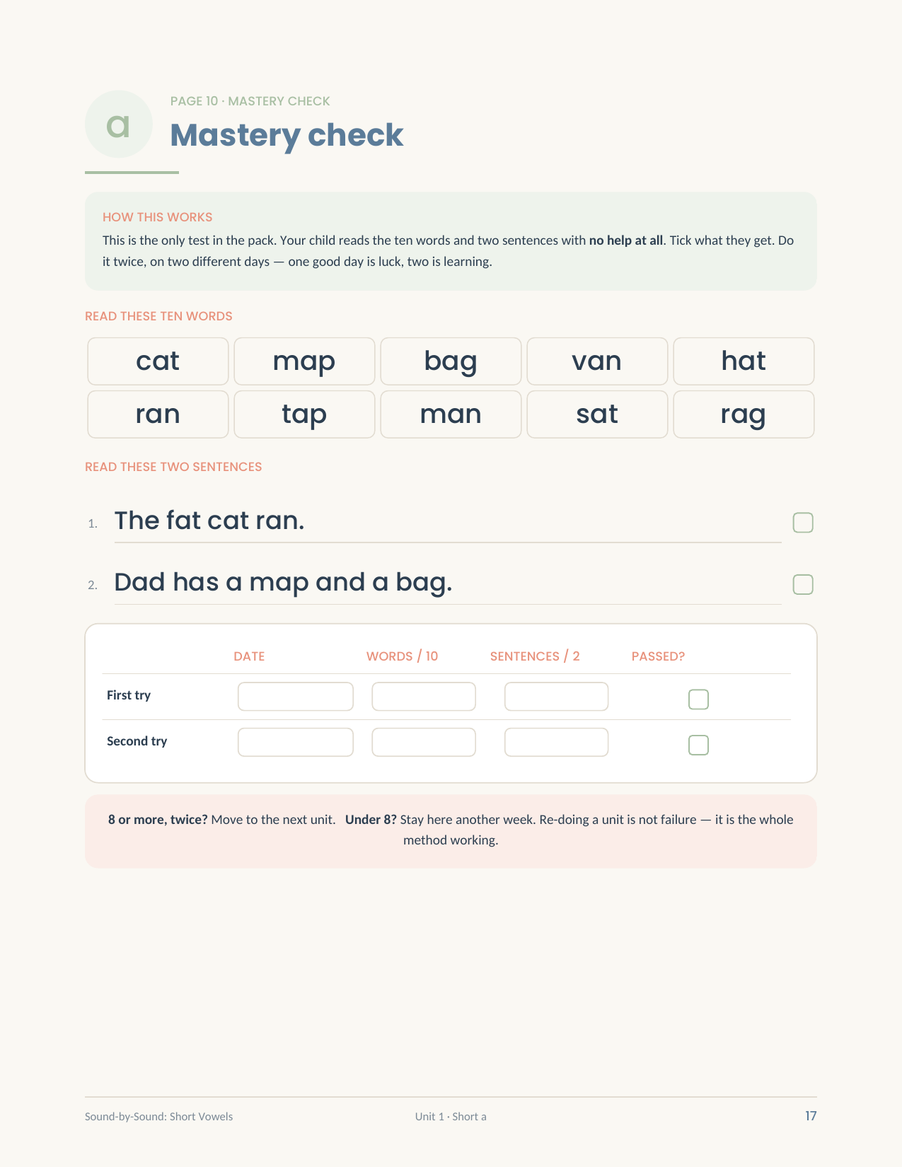 The Sound-by-Sound Practice Pack: Short Vowels - Image 5