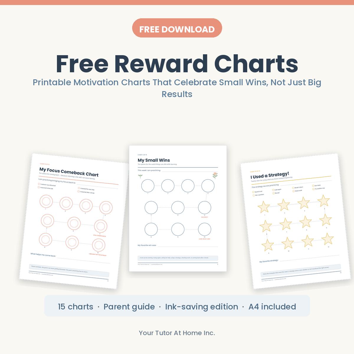 Free printable reward charts for kids with 15 motivation charts