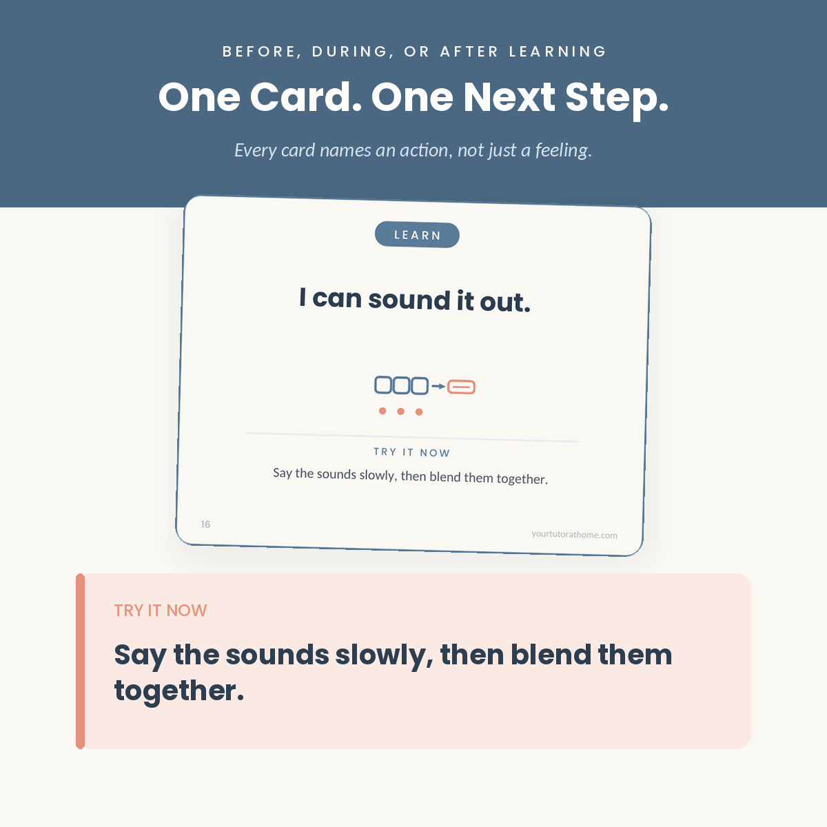 One Card. One Next Step.