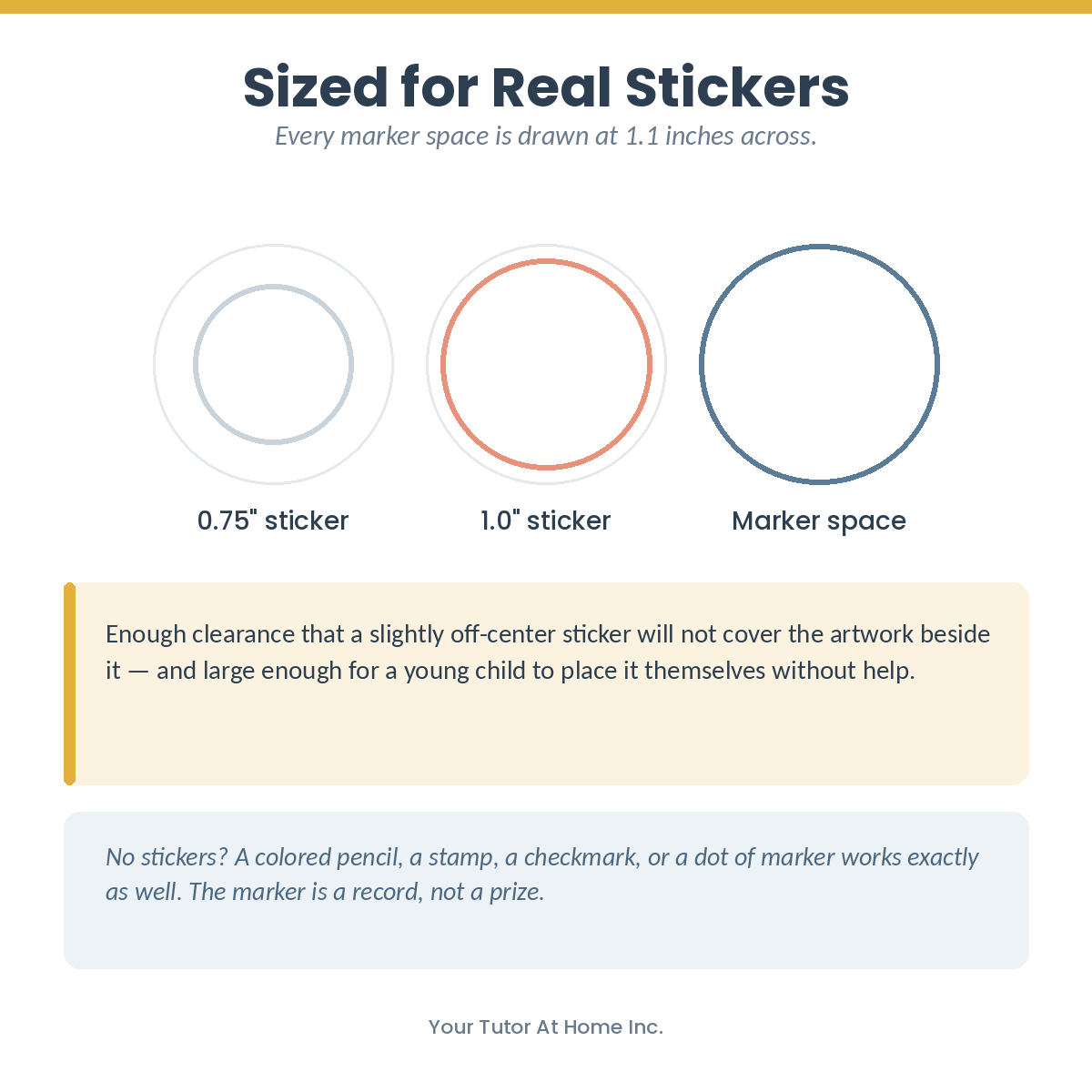 Printable reward charts sized for 0.75 to 1 inch reward stickers