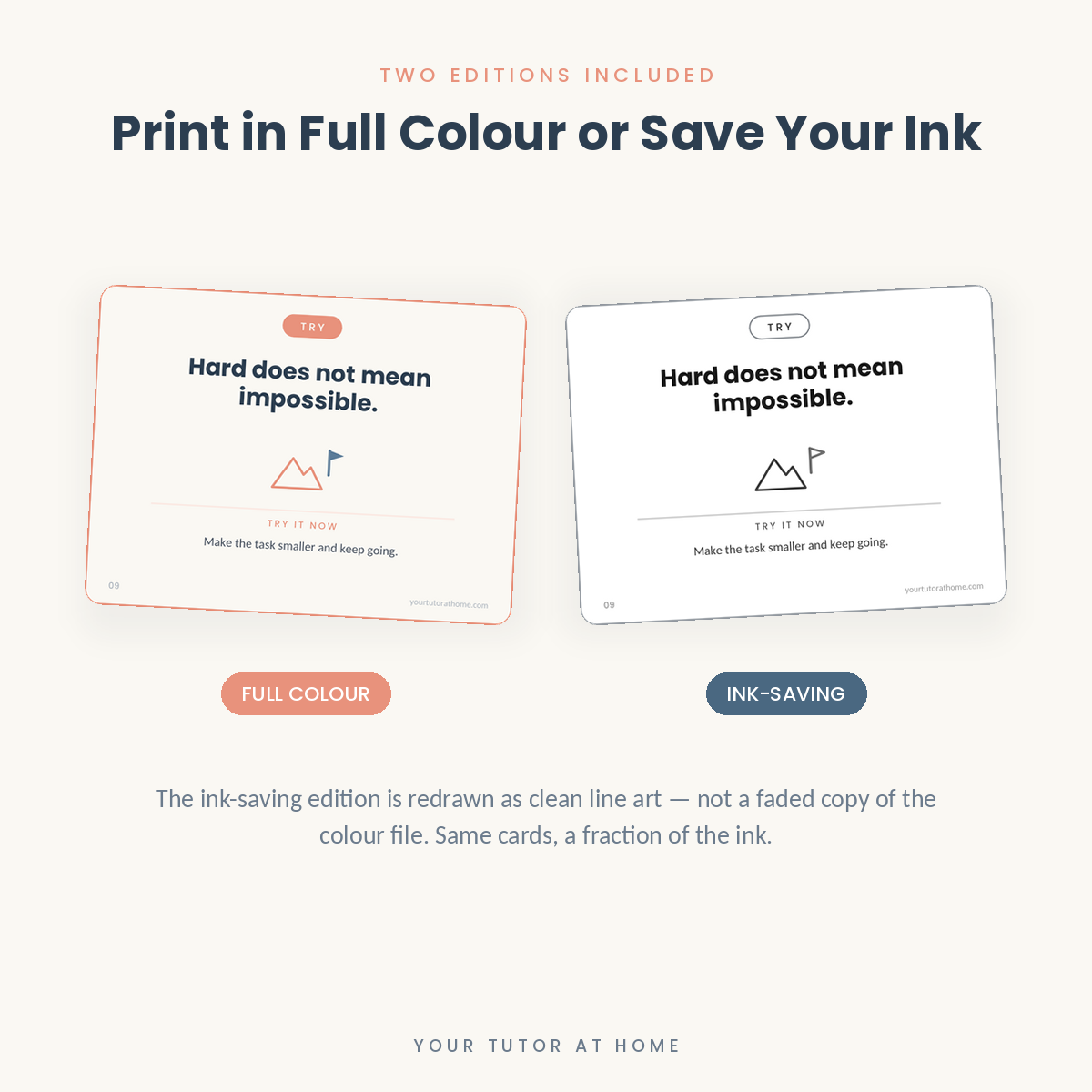 Print in Full Colour or Save Your Ink